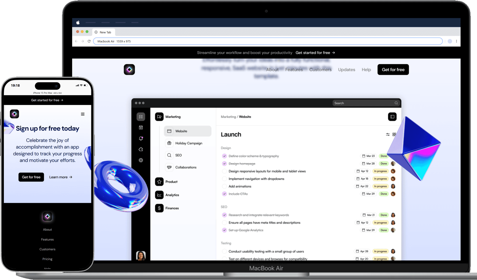 SaaS Landing Page